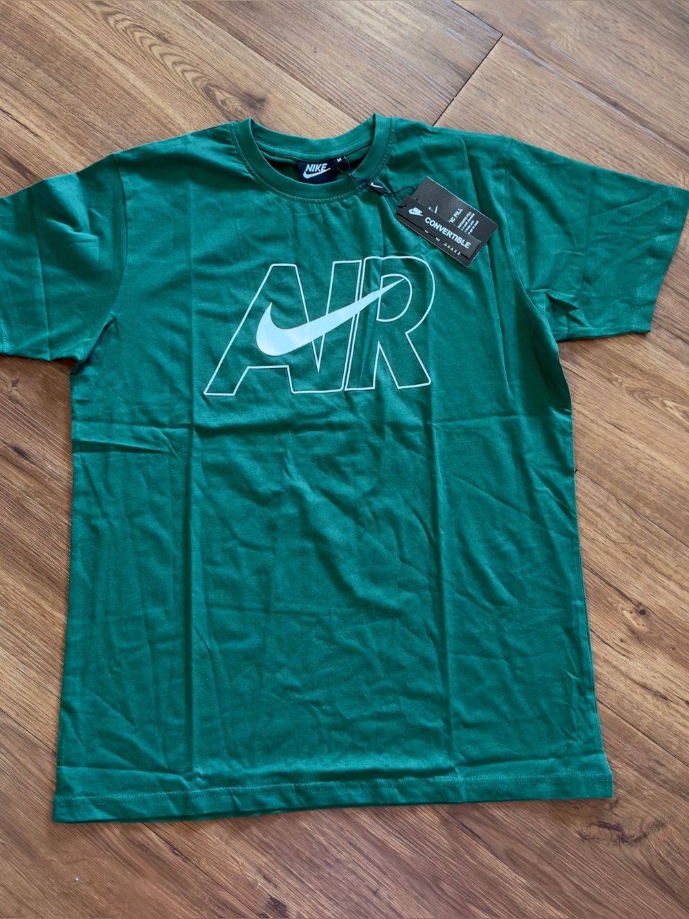 Nike Men's Green AIR Swoosh Short Sleeve Tee